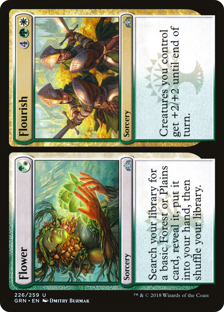 Flower // Flourish (GRN-226) - Guilds of Ravnica Foil - Premium MTG Single from Wizards of the Coast - Just $0.08! Shop now at Game Crave Tournament Store