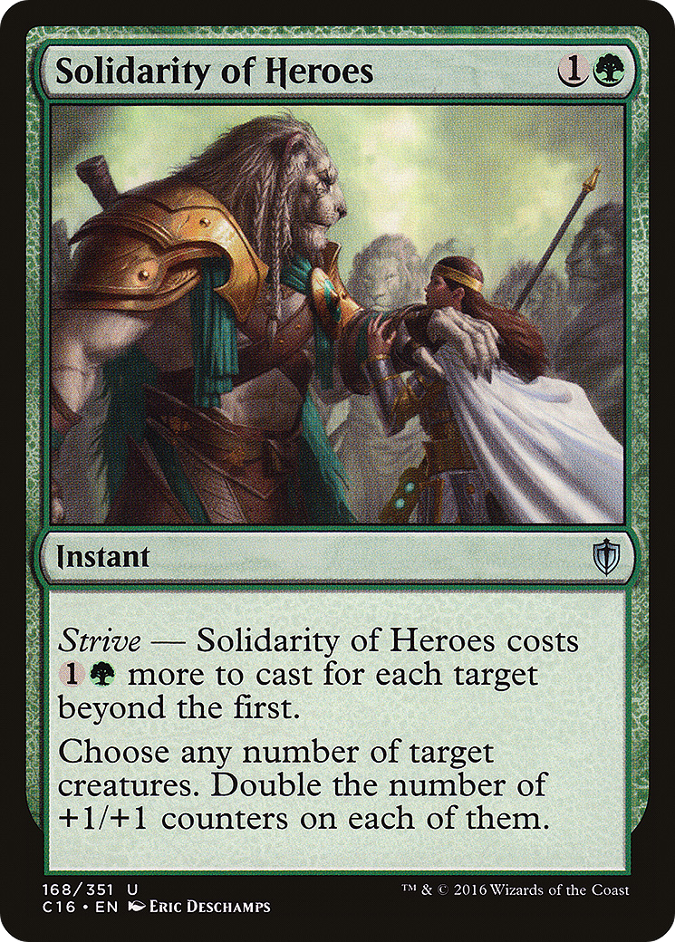 Solidarity of Heroes (C16-168) - Commander 2016 - Premium MTG Single from Wizards of the Coast - Just $0.29! Shop now at Game Crave Tournament Store
