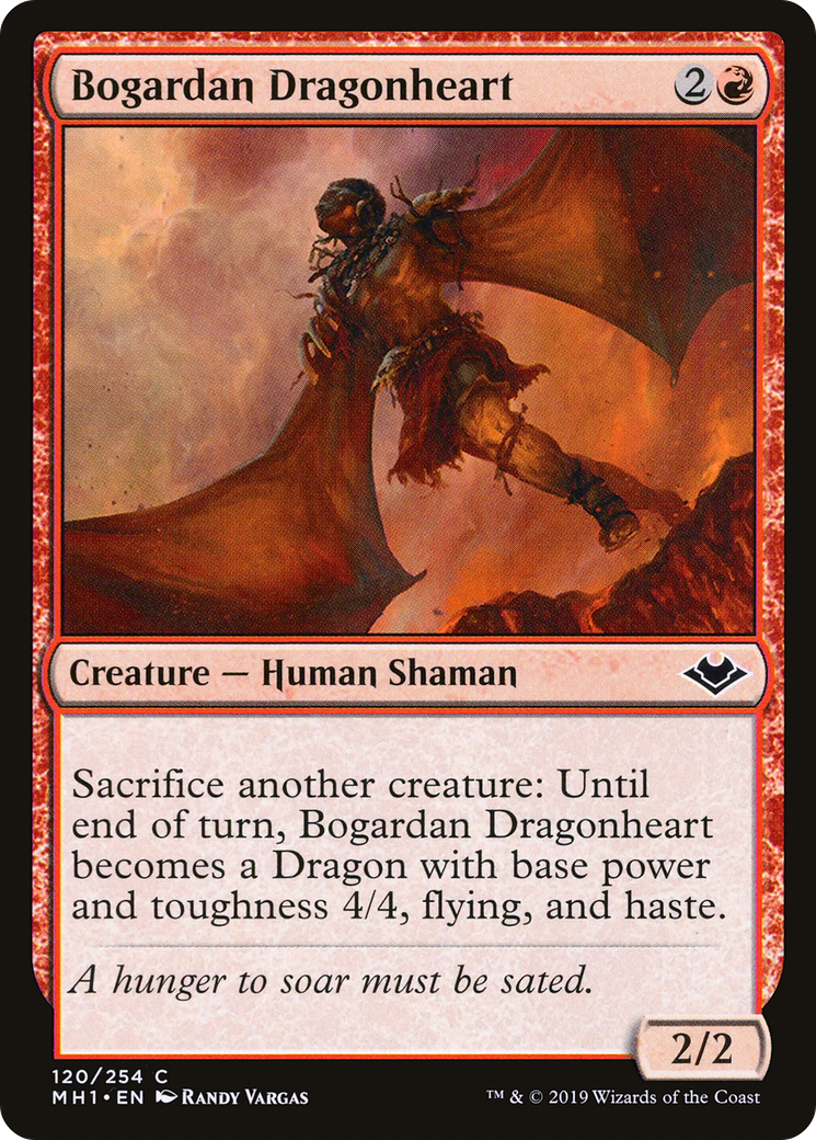 Bogardan Dragonheart (MH1-120) - Modern Horizons Foil - Premium MTG Single from Wizards of the Coast - Just $0.18! Shop now at Game Crave Tournament Store