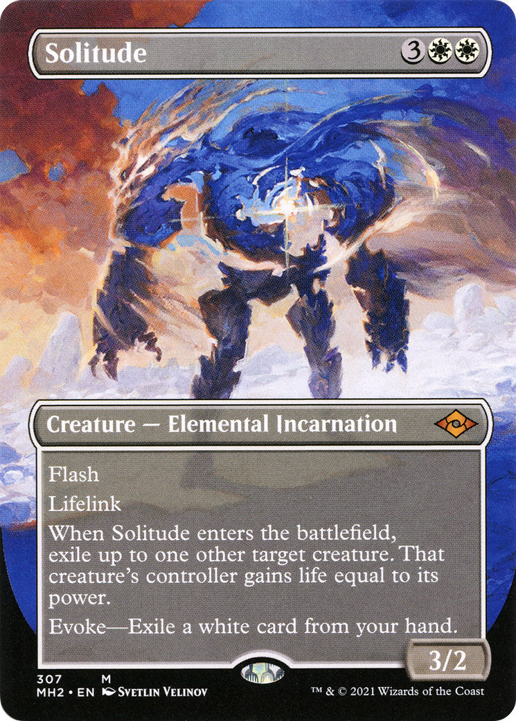 Solitude (MH2-307) - Modern Horizons 2 (Borderless) Foil - Premium MTG Single from Wizards of the Coast - Just $26.14! Shop now at Game Crave Tournament Store