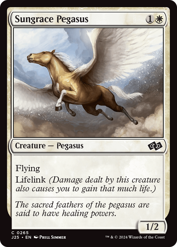 Sungrace Pegasus (J25-265) - Foundations Jumpstart - Premium MTG Single from Wizards of the Coast - Just $0.25! Shop now at Game Crave Tournament Store