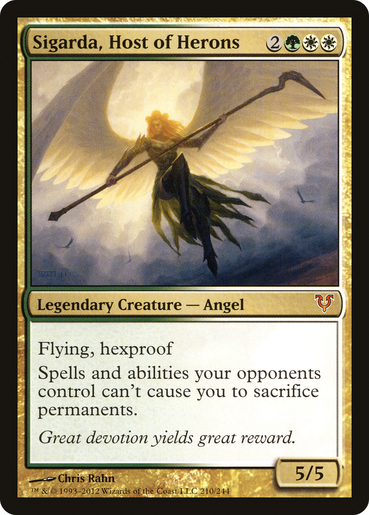 Sigarda, Host of Herons (AVR-210) - Avacyn Restored Foil - Premium MTG Single from Wizards of the Coast - Just $16.80! Shop now at Game Crave Tournament Store
