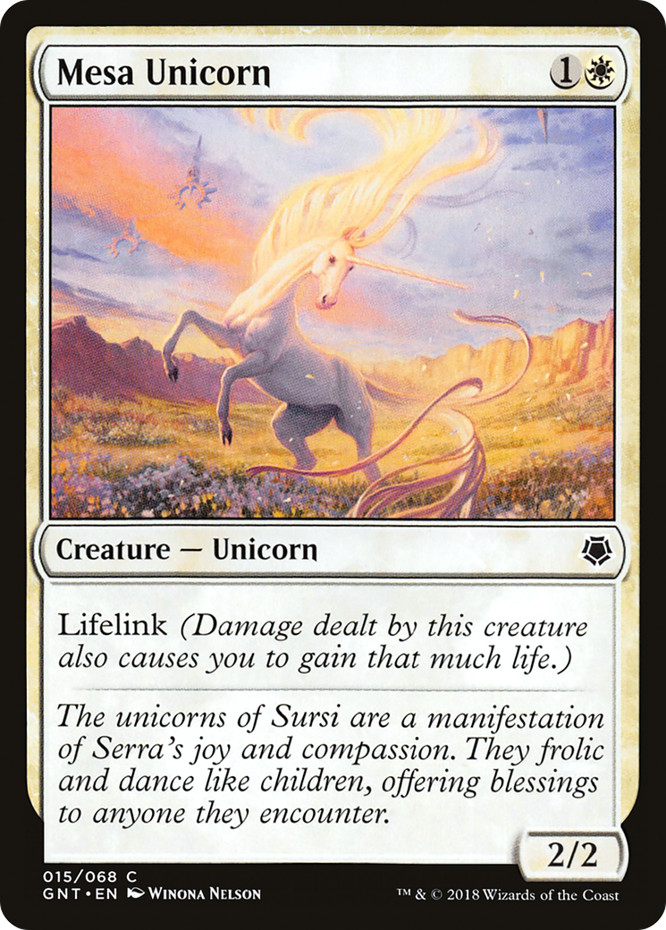 Mesa Unicorn (GNT-015) - Game Night - Premium MTG Single from Wizards of the Coast - Just $0.25! Shop now at Game Crave Tournament Store