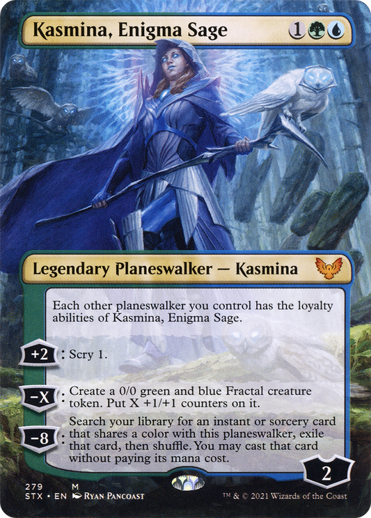 Kasmina, Enigma Sage (STX-279) - Strixhaven: School of Mages (Borderless) - Premium MTG Single from Wizards of the Coast - Just $0.89! Shop now at Game Crave Tournament Store