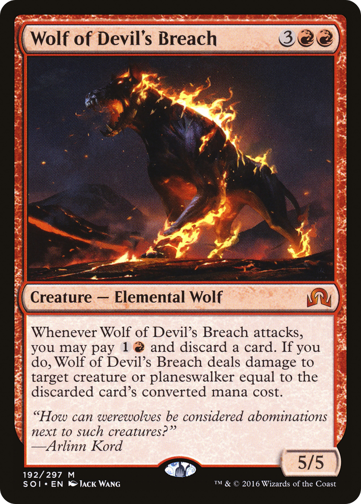 Wolf of Devil's Breach (SOI-192) - Shadows over Innistrad Foil - Premium MTG Single from Wizards of the Coast - Just $0.16! Shop now at Game Crave Tournament Store