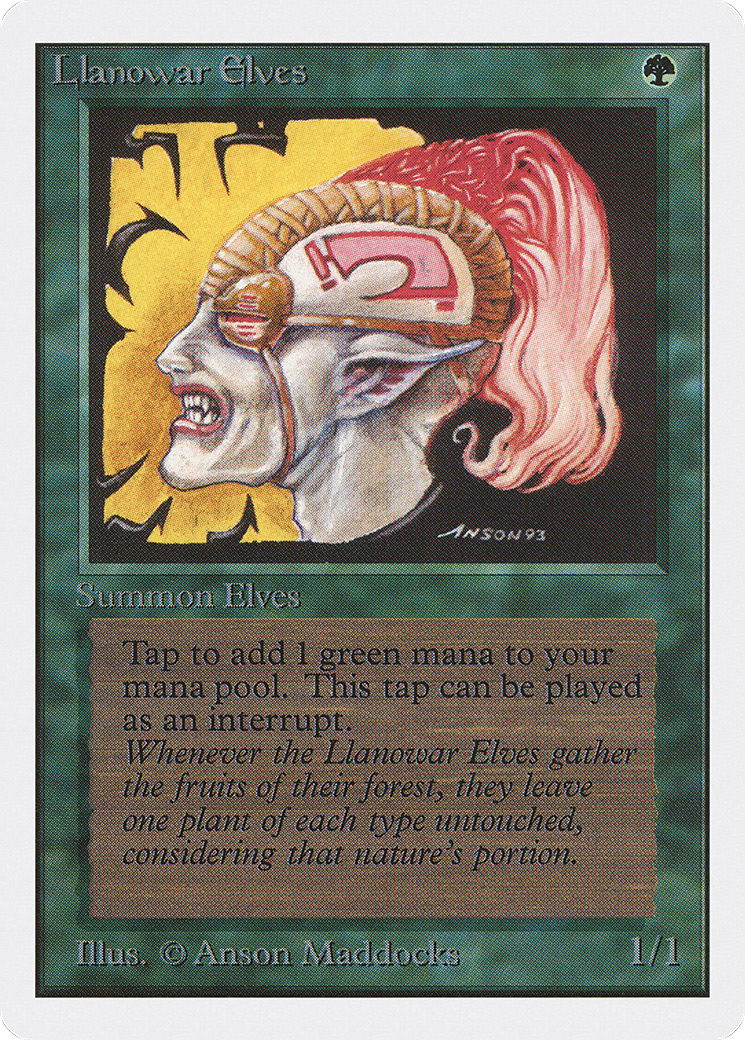 Llanowar Elves (2ED-211) - Unlimited Edition - Premium MTG Single from Wizards of the Coast - Just $1.58! Shop now at Game Crave Tournament Store