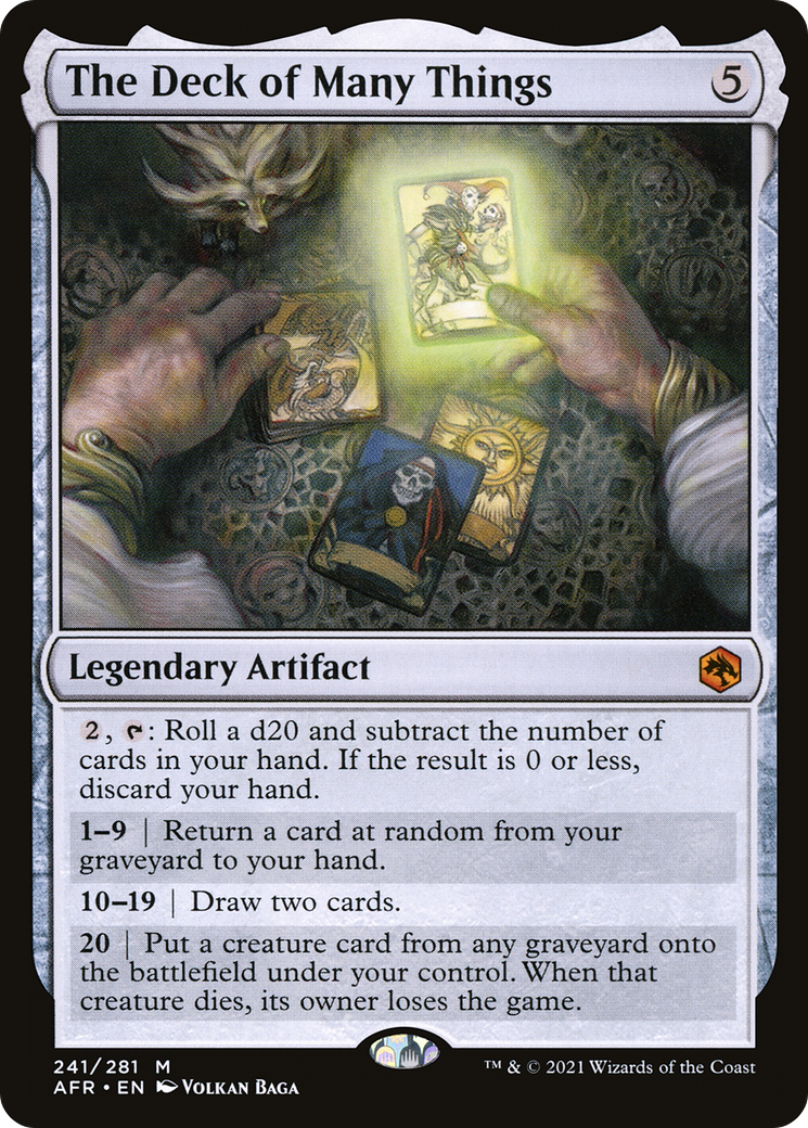 The Deck of Many Things (AFR-241) - Adventures in the Forgotten Realms Foil - Premium MTG Single from Wizards of the Coast - Just $2.17! Shop now at Game Crave Tournament Store