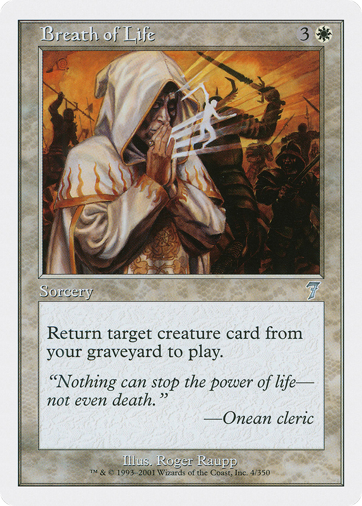 Breath of Life (7ED-004) - Seventh Edition - Premium MTG Single from Wizards of the Coast - Just $0.08! Shop now at Game Crave Tournament Store