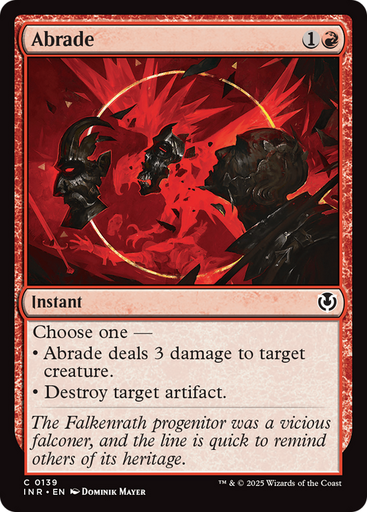 Abrade (-139) - Innistrad Remastered Foil - Premium MTG Single from Wizards of the Coast - Just $0.25! Shop now at Game Crave Tournament Store