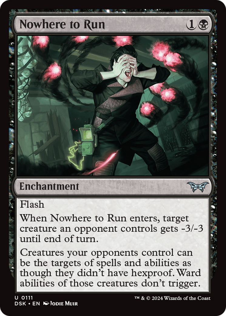 Nowhere to Run (DSK-111) - Duskmourn: House of Horror - Premium MTG Single from Wizards of the Coast - Just $0.52! Shop now at Game Crave Tournament Store
