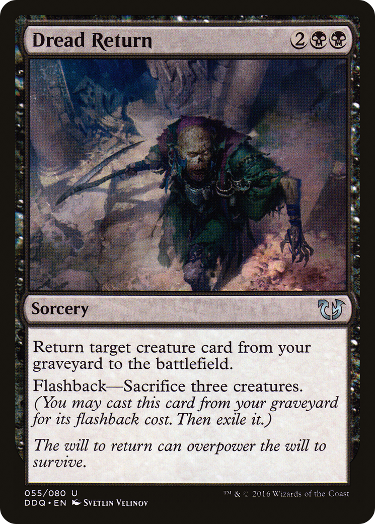 Dread Return (DDQ-055) - Duel Decks: Blessed vs. Cursed - Premium MTG Single from Wizards of the Coast - Just $0.11! Shop now at Game Crave Tournament Store
