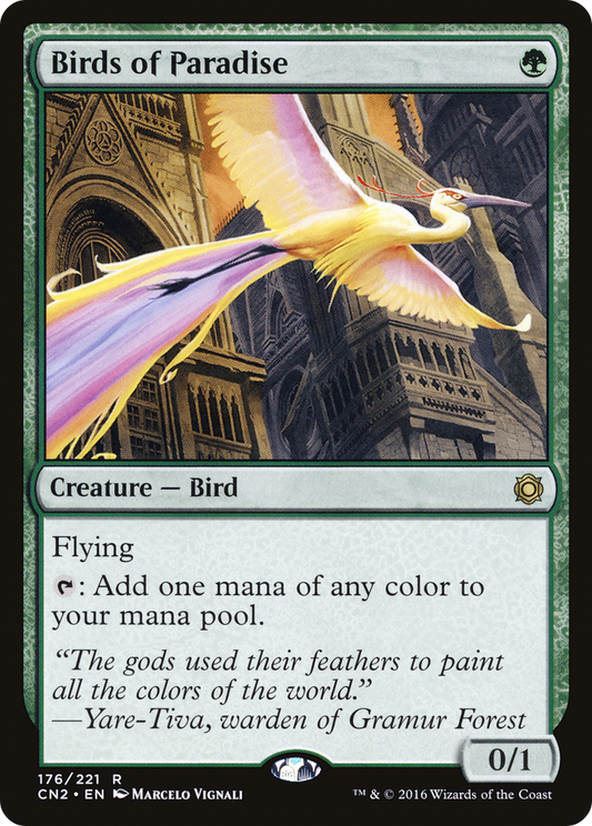 Birds of Paradise (CN2-176) - Conspiracy: Take the Crown Foil - Premium MTG Single from Wizards of the Coast - Just $6.64! Shop now at Game Crave Tournament Store