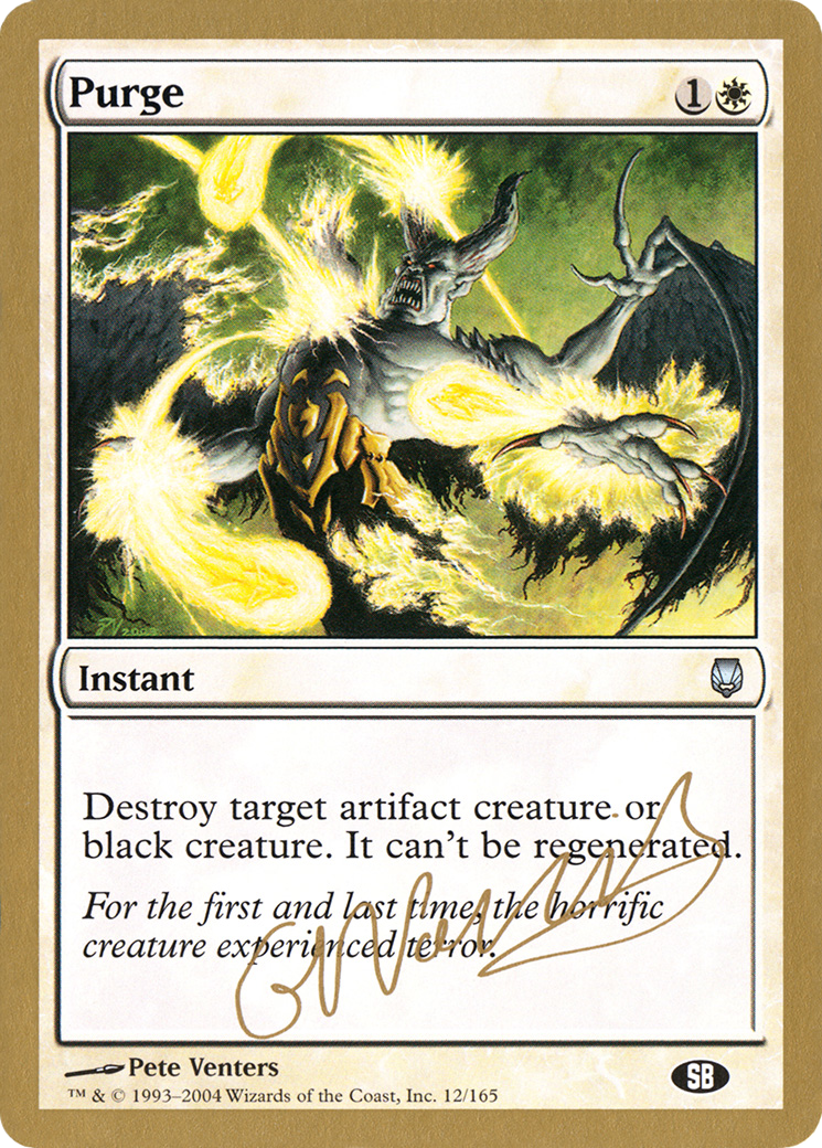 Purge (WC04-GN12SBB) - World Championship Decks 2004 - Premium MTG Single from Wizards of the Coast - Just $0.25! Shop now at Game Crave Tournament Store