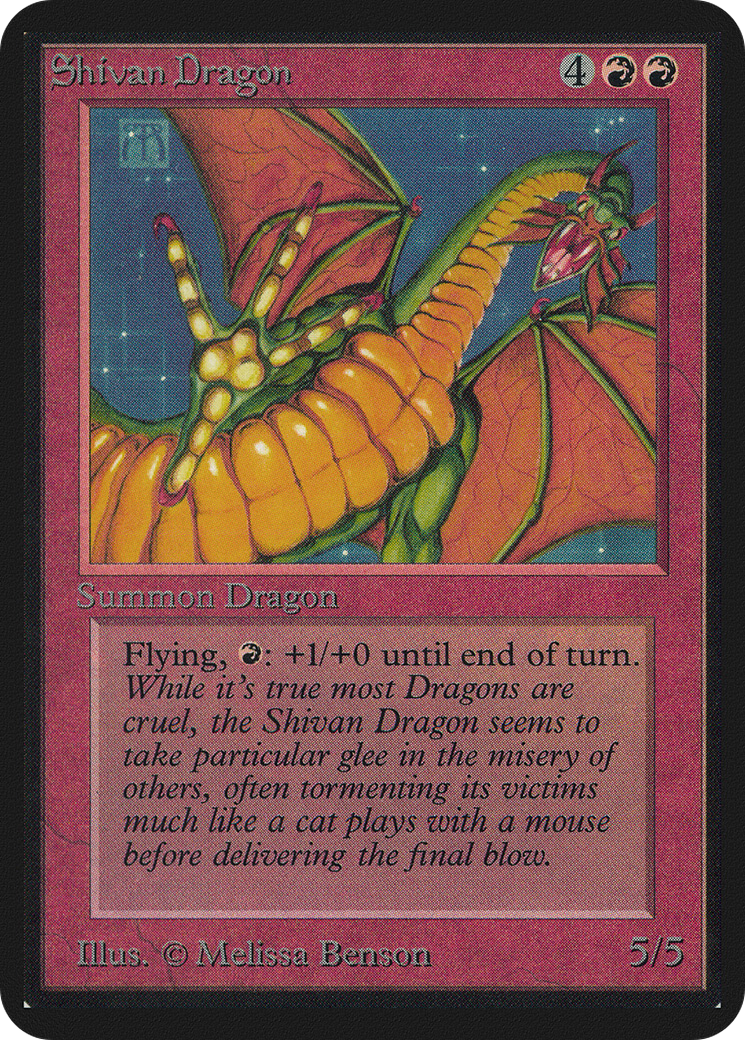 Shivan Dragon (LEA-174) - Limited Edition Alpha - Premium MTG Single from Wizards of the Coast - Just $0! Shop now at Game Crave Tournament Store