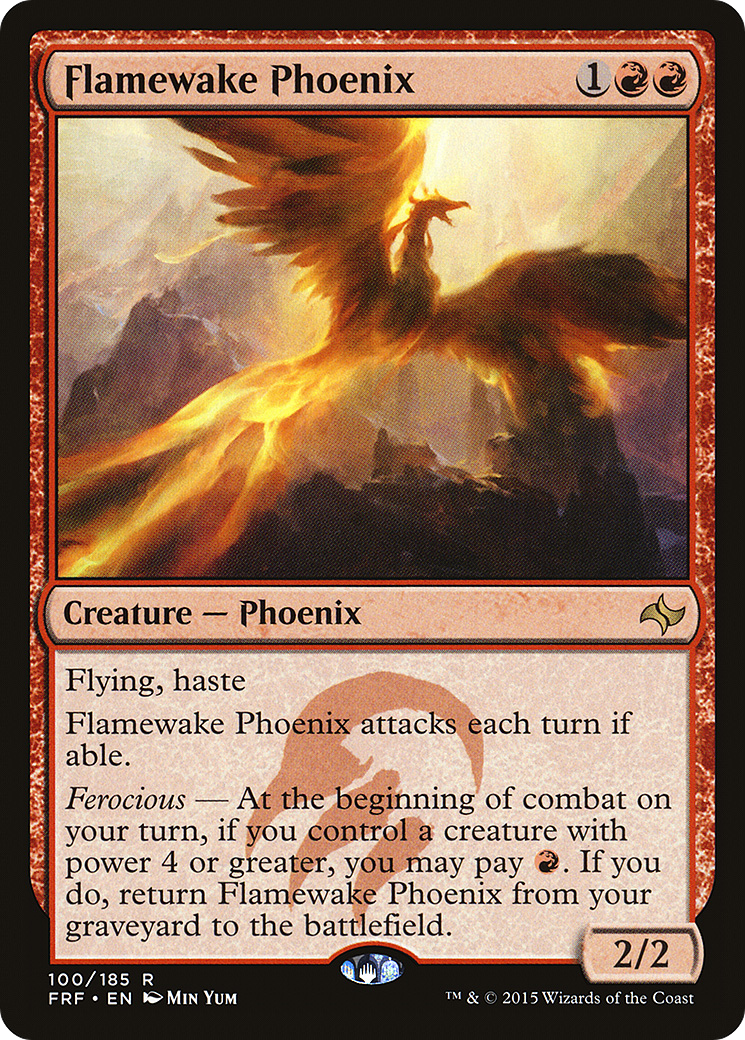 Flamewake Phoenix (FRF-100) - Fate Reforged Foil - Premium MTG Single from Wizards of the Coast - Just $1.36! Shop now at Game Crave Tournament Store
