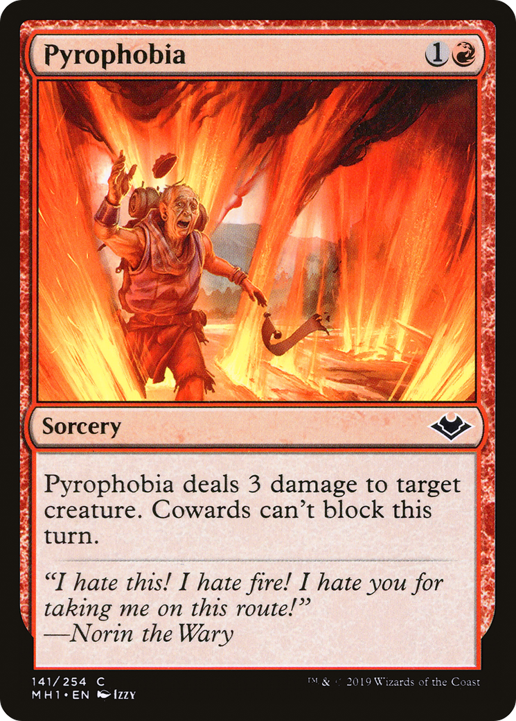 Pyrophobia (MH1-141) - Modern Horizons Foil - Premium MTG Single from Wizards of the Coast - Just $0.08! Shop now at Game Crave Tournament Store