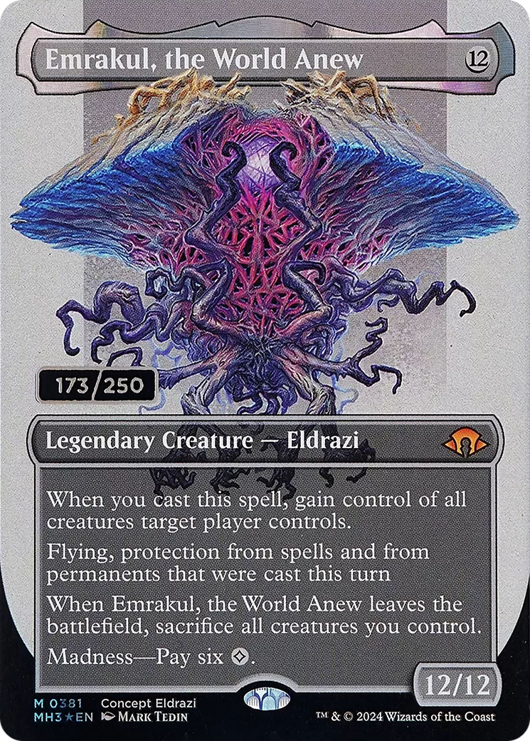 Emrakul, the World Anew (MH3-381Z) - Modern Horizons 3 (Borderless) Foil - Premium MTG Single from Wizards of the Coast - Just $1600! Shop now at Game Crave Tournament Store