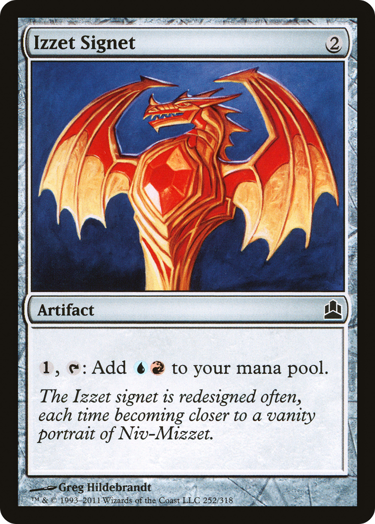 Izzet Signet (CMD-252) - Commander 2011 - Premium MTG Single from Wizards of the Coast - Just $0.64! Shop now at Game Crave Tournament Store