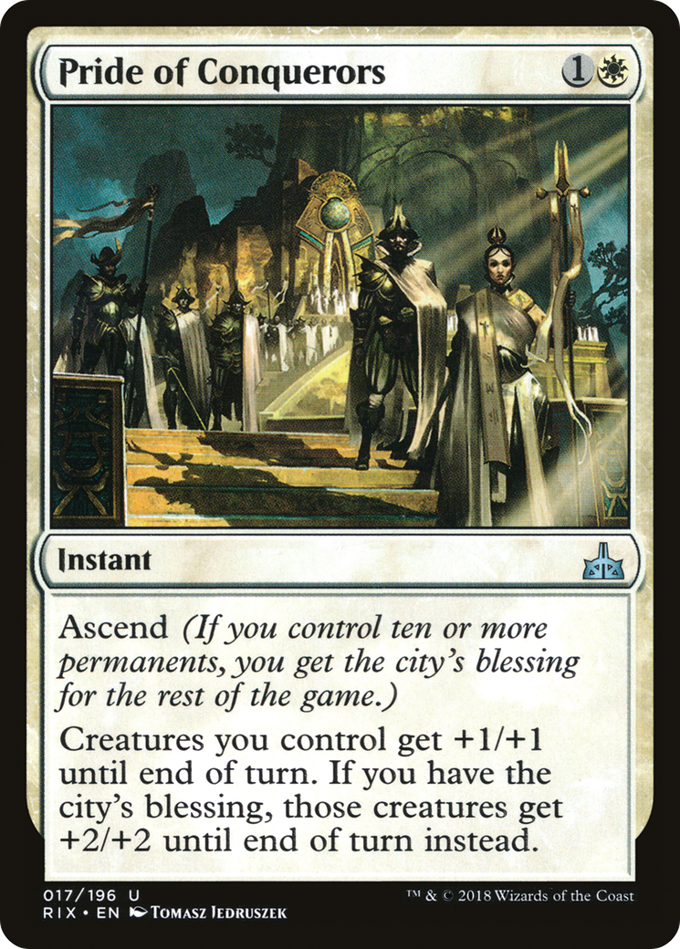Pride of Conquerors (RIX-017) - Rivals of Ixalan Foil - Premium MTG Single from Wizards of the Coast - Just $0.32! Shop now at Game Crave Tournament Store