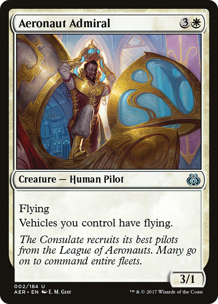 Aeronaut Admiral (AER-002) - Aether Revolt - Premium MTG Single from Wizards of the Coast - Just $0.08! Shop now at Game Crave Tournament Store