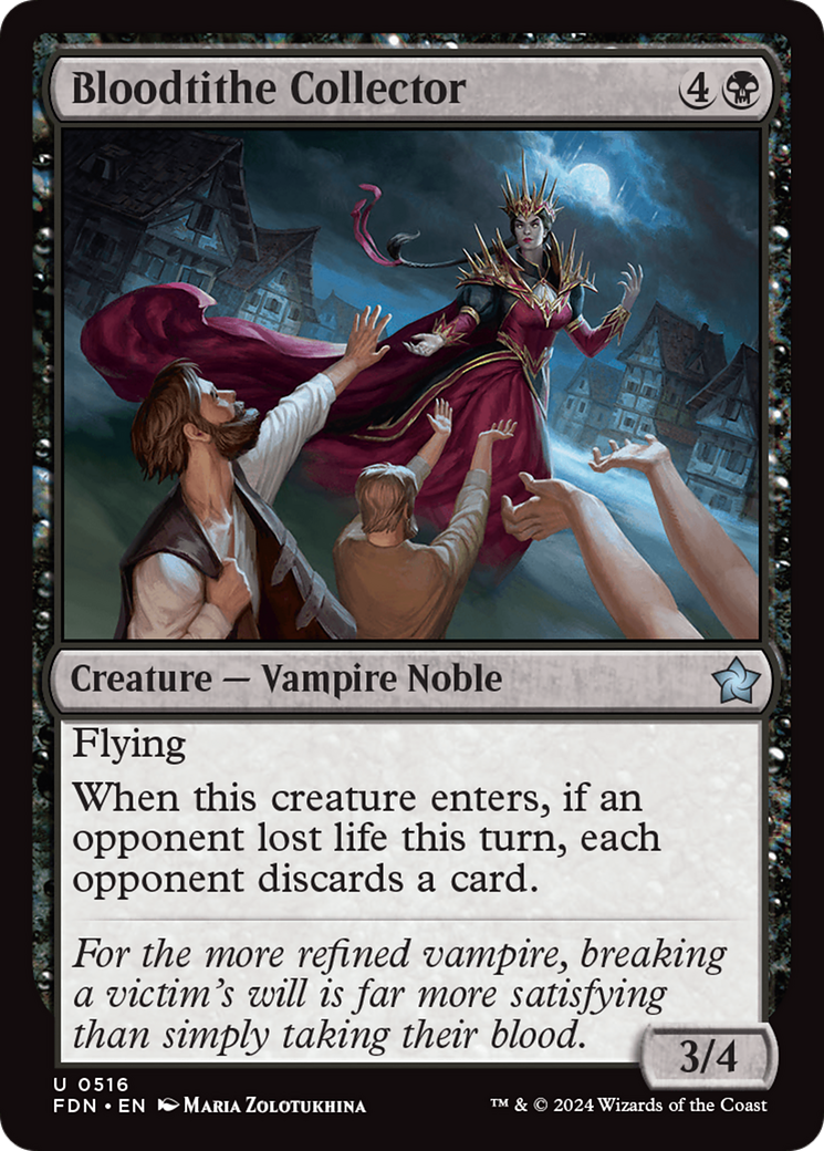 Bloodtithe Collector (FDN-516) - Foundations - Premium MTG Single from Wizards of the Coast - Just $0.39! Shop now at Game Crave Tournament Store