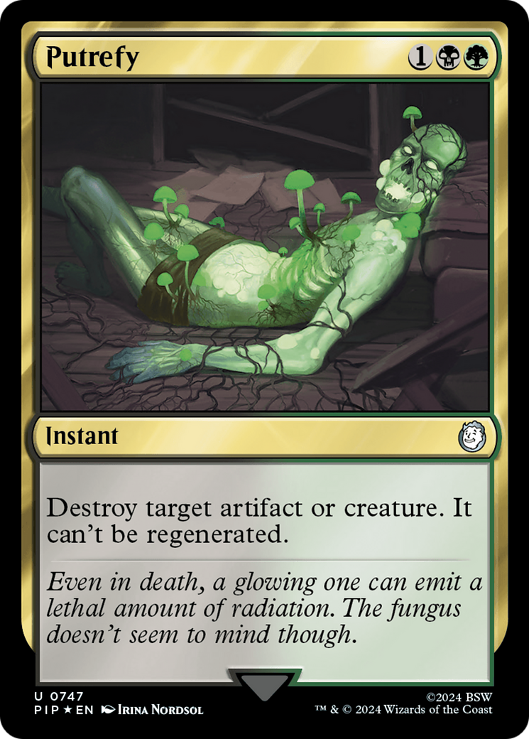 Putrefy (PIP-747) - Fallout Foil - Premium MTG Single from Wizards of the Coast - Just $5.13! Shop now at Game Crave Tournament Store