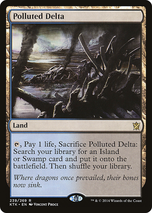 Polluted Delta (KTK-239) - Khans of Tarkir - Premium MTG Single from Wizards of the Coast - Just $12.43! Shop now at Game Crave Tournament Store