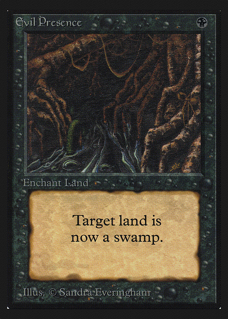 Evil Presence (CED-108) - Collectors' Edition - Premium MTG Single from Wizards of the Coast - Just $2.79! Shop now at Game Crave Tournament Store