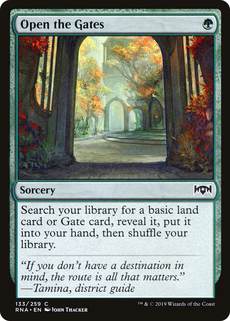 Open the Gates (RNA-133) - Ravnica Allegiance Foil - Premium MTG Single from Wizards of the Coast - Just $1.43! Shop now at Game Crave Tournament Store