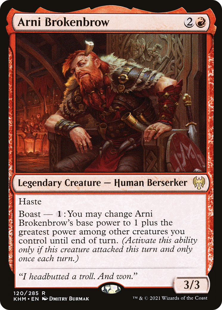 Arni Brokenbrow (KHM-120) - Kaldheim Foil - Premium MTG Single from Wizards of the Coast - Just $0.21! Shop now at Game Crave Tournament Store