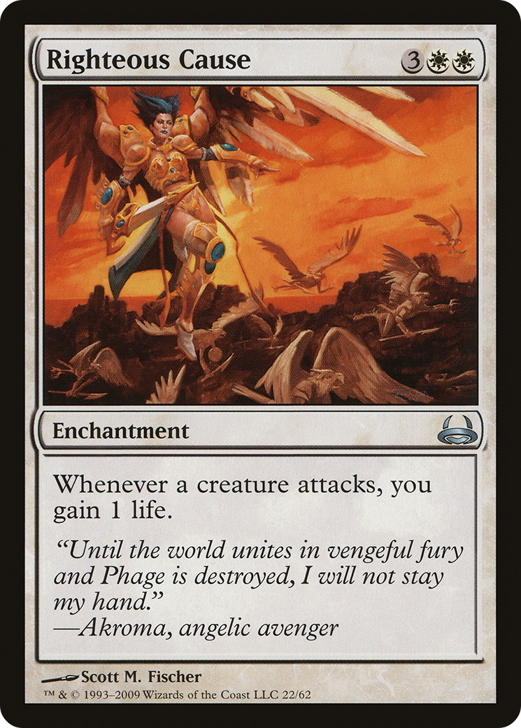 Righteous Cause (DDC-022) - Duel Decks: Divine vs. Demonic - Premium MTG Single from Wizards of the Coast - Just $0.66! Shop now at Game Crave Tournament Store
