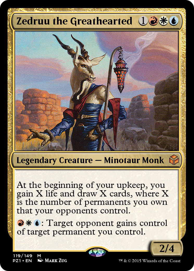 Zedruu the Greathearted (PZ1-119) - Legendary Cube Prize Pack Foil - Premium MTG Single from Wizards of the Coast - Just $0! Shop now at Game Crave Tournament Store