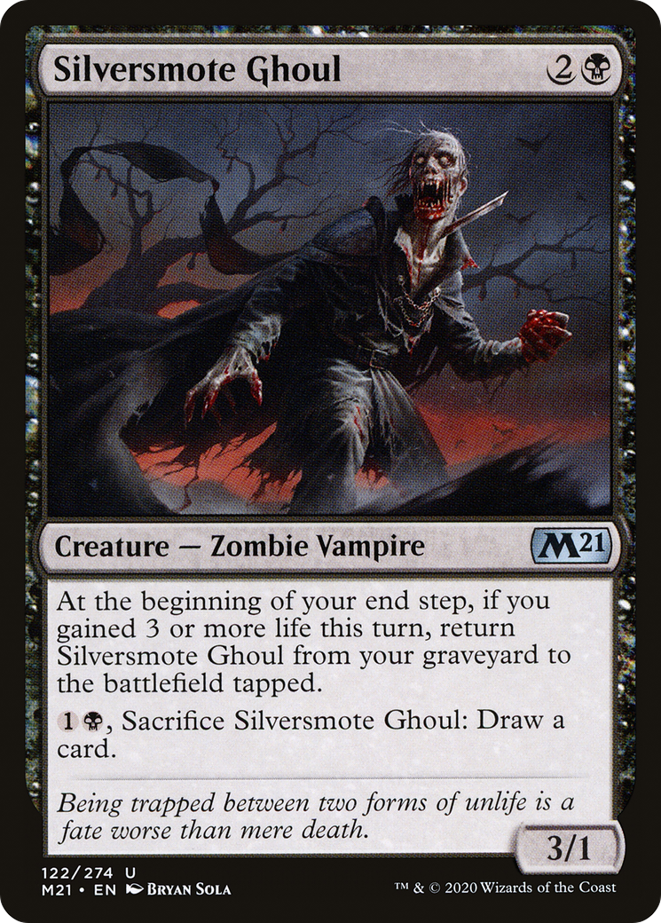 Silversmote Ghoul (M21-122) - Core Set 2021 - Premium MTG Single from Wizards of the Coast - Just $0.08! Shop now at Game Crave Tournament Store