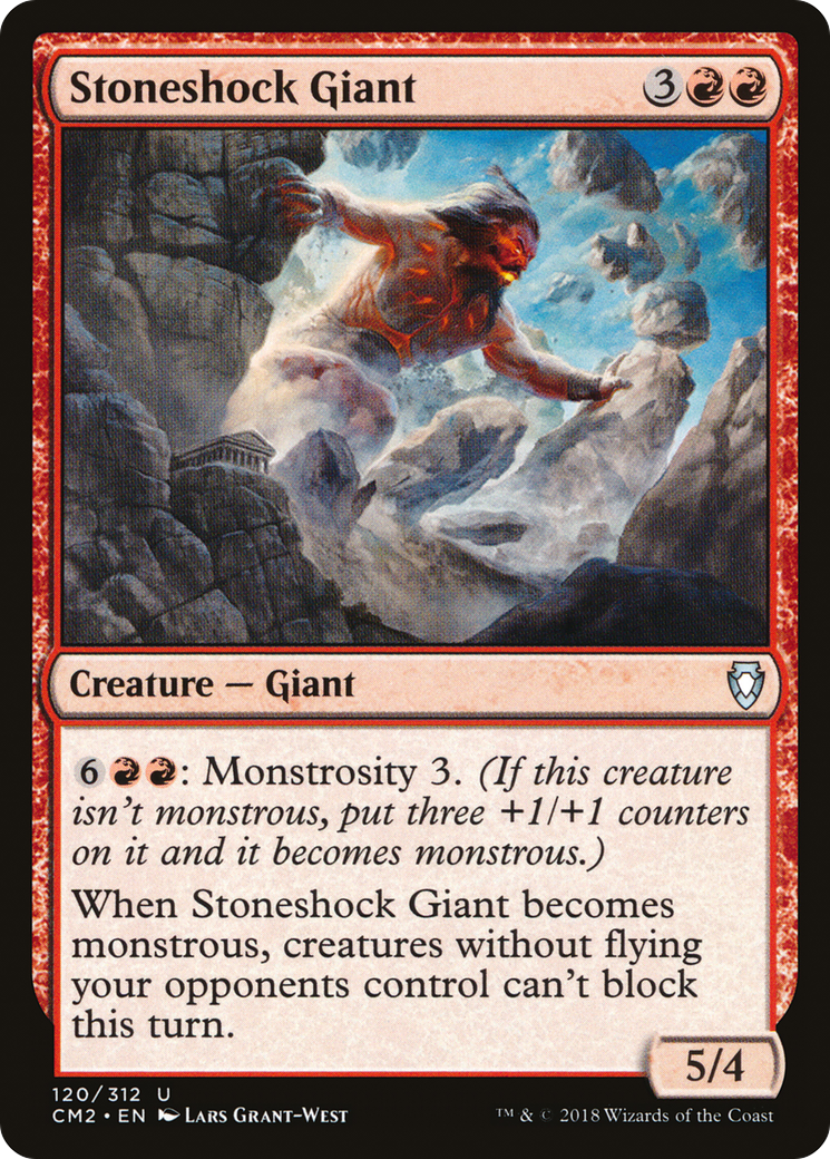Stoneshock Giant (CM2-120) - Commander Anthology Volume II - Premium MTG Single from Wizards of the Coast - Just $0.08! Shop now at Game Crave Tournament Store
