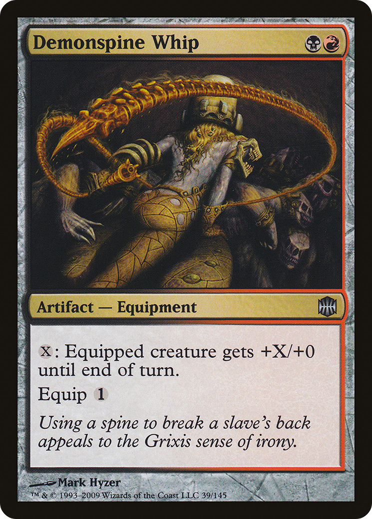 Demonspine Whip (ARB-039) - Alara Reborn Foil - Premium MTG Single from Wizards of the Coast - Just $0.12! Shop now at Game Crave Tournament Store