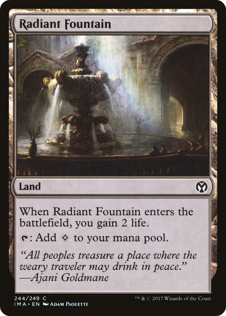Radiant Fountain (IMA-244) - Iconic Masters - Premium MTG Single from Wizards of the Coast - Just $0.08! Shop now at Game Crave Tournament Store