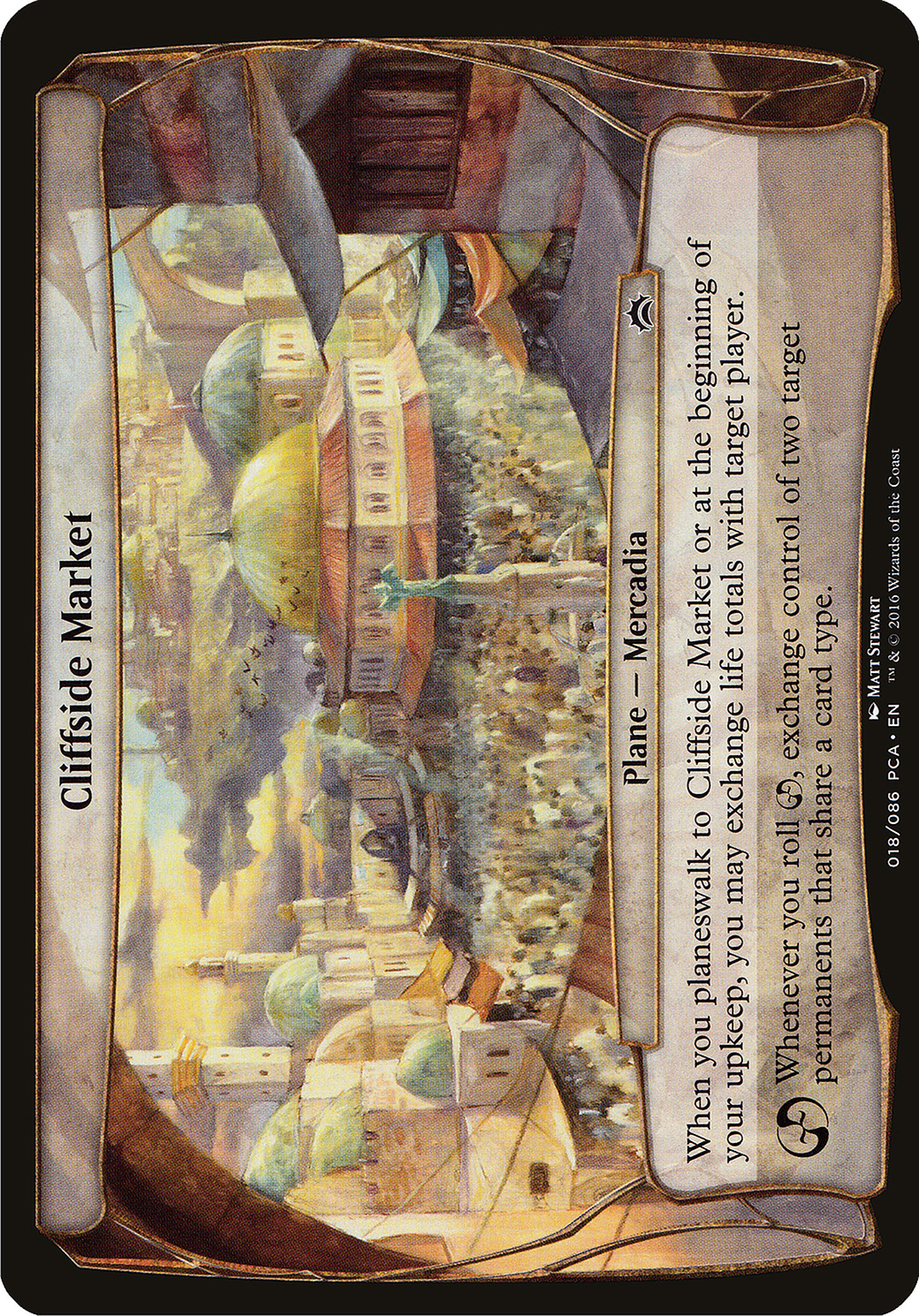 Cliffside Market (OPCA-018) - Planechase Anthology Planes - Premium MTG Single from Wizards of the Coast - Just $1.26! Shop now at Game Crave Tournament Store