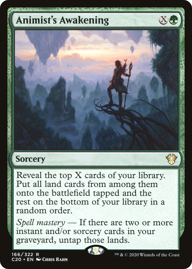 Animist's Awakening (C20-166) - Commander 2020 - Premium MTG Single from Wizards of the Coast - Just $0.63! Shop now at Game Crave Tournament Store