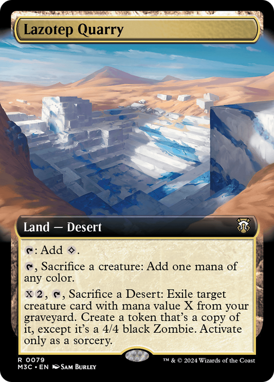 Lazotep Quarry (M3C-079) - Modern Horizons 3 Commander: (Extended Art) - Premium MTG Single from Wizards of the Coast - Just $2.89! Shop now at Game Crave Tournament Store