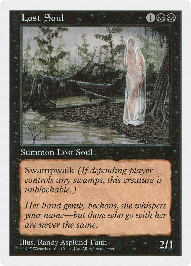Lost Soul (5ED-175) - Fifth Edition - Premium MTG Single from Wizards of the Coast - Just $0.08! Shop now at Game Crave Tournament Store