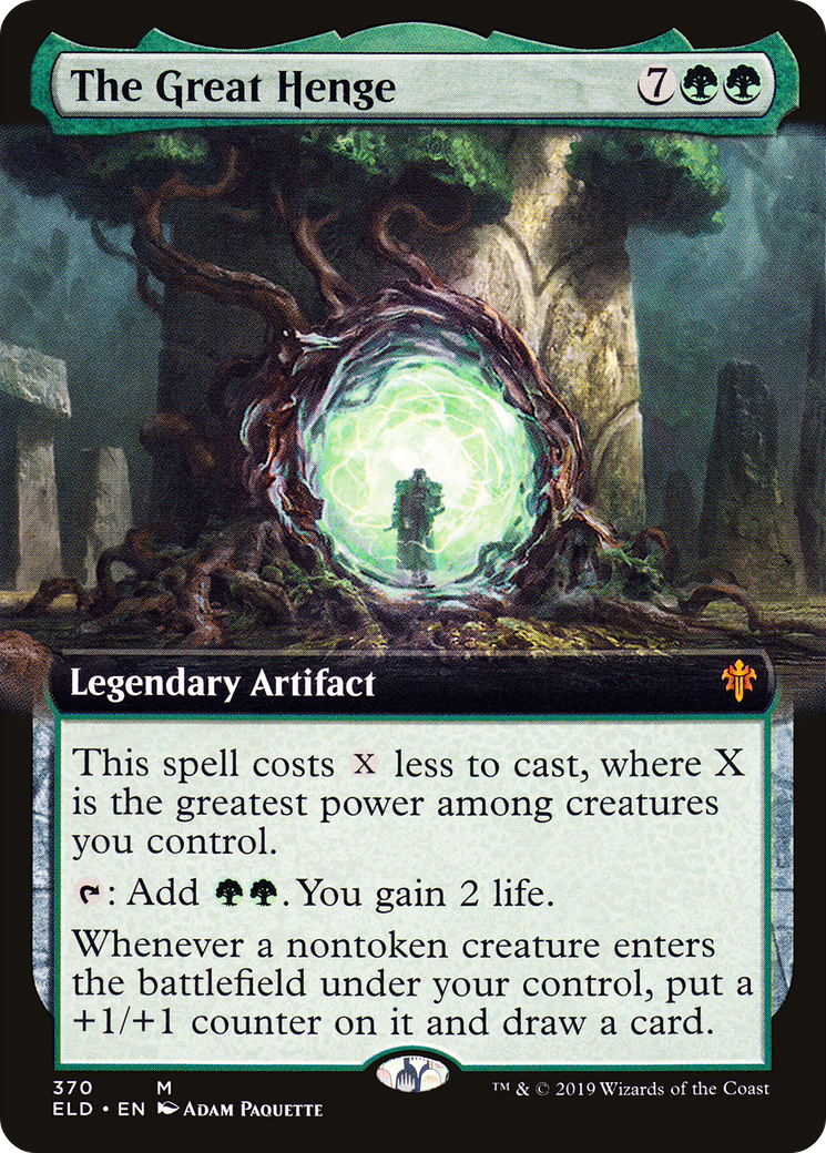 The Great Henge (ELD-370) - Throne of Eldraine: (Extended Art) - Premium MTG Single from Wizards of the Coast - Just $72.08! Shop now at Game Crave Tournament Store