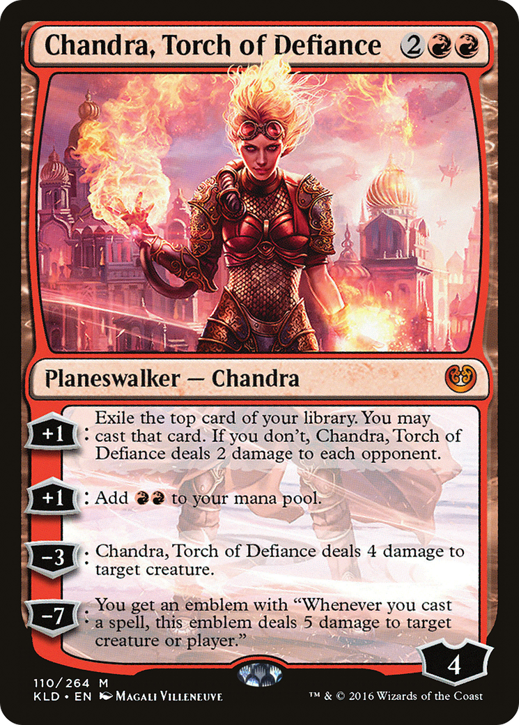 Chandra, Torch of Defiance (KLD-110) - Kaladesh Foil - Premium MTG Single from Wizards of the Coast - Just $4.13! Shop now at Game Crave Tournament Store