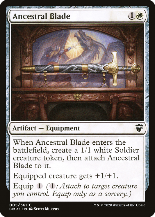 Ancestral Blade (CMR-005) - Commander Legends Foil - Premium MTG Single from Wizards of the Coast - Just $0.08! Shop now at Game Crave Tournament Store
