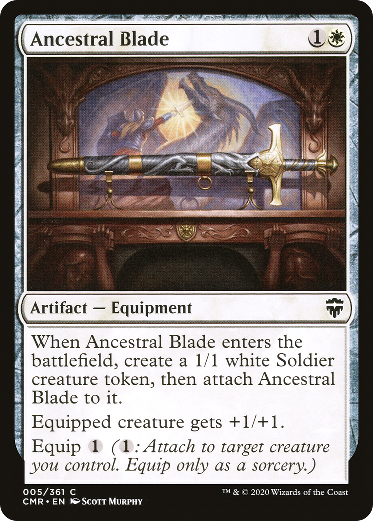 Ancestral Blade (CMR-005) - Commander Legends - Premium MTG Single from Wizards of the Coast - Just $0.08! Shop now at Game Crave Tournament Store