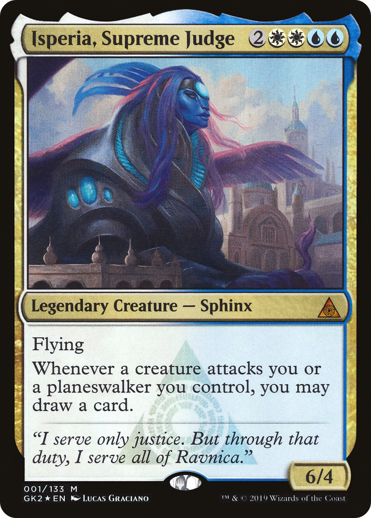 Isperia, Supreme Judge (GK2-001) - RNA Guild Kit Foil - Premium MTG Single from Wizards of the Coast - Just $0.13! Shop now at Game Crave Tournament Store