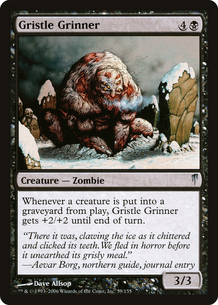 Gristle Grinner (CSP-059) - Coldsnap - Premium MTG Single from Wizards of the Coast - Just $0.08! Shop now at Game Crave Tournament Store