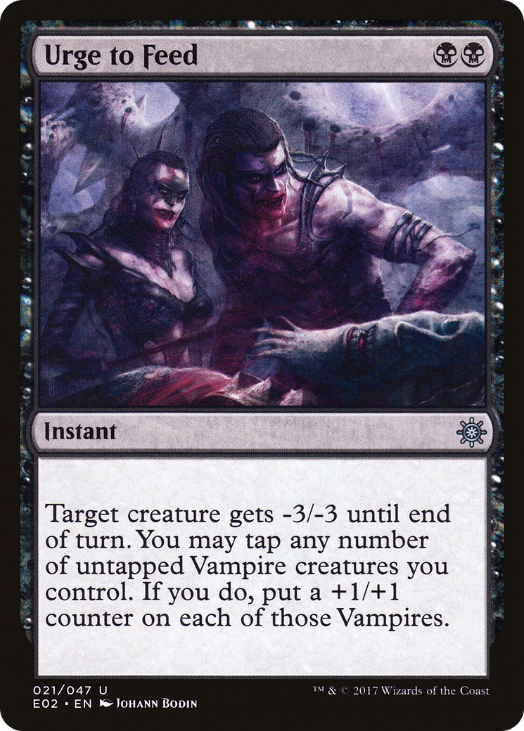 Urge to Feed (E02-021) - Explorers of Ixalan - Premium MTG Single from Wizards of the Coast - Just $0.08! Shop now at Game Crave Tournament Store