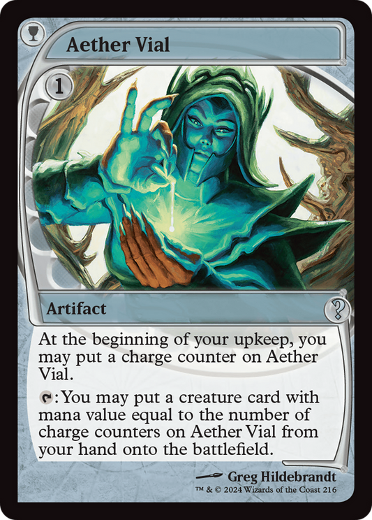 Aether Vial (MB2-216) - Mystery Booster 2 - Premium MTG Single from Wizards of the Coast - Just $3.55! Shop now at Game Crave Tournament Store