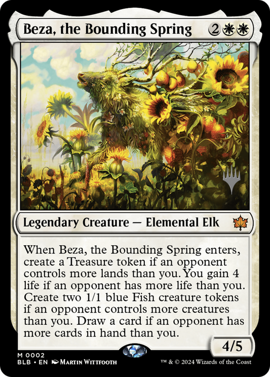 Beza, the Bounding Spring (PBLB-02P) - Bloomburrow Promos Foil - Premium MTG Single from Wizards of the Coast - Just $12.43! Shop now at Game Crave Tournament Store