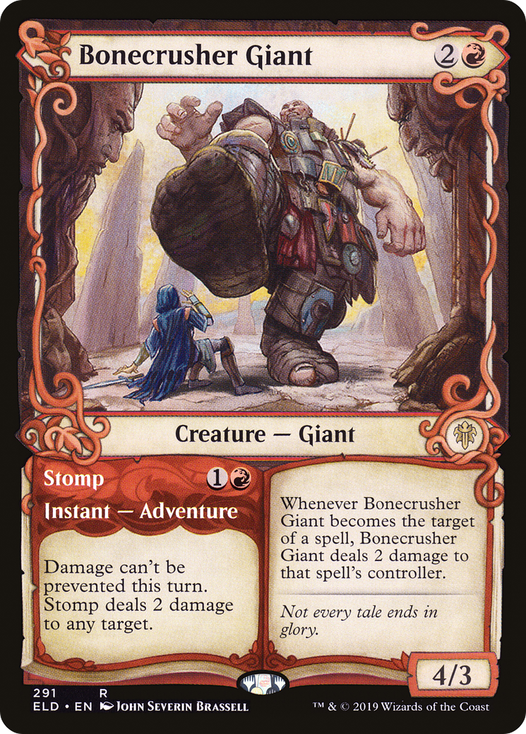 Bonecrusher Giant // Stomp (ELD-291) - Throne of Eldraine: (Showcase) Foil - Premium MTG Single from Wizards of the Coast - Just $0.48! Shop now at Game Crave Tournament Store